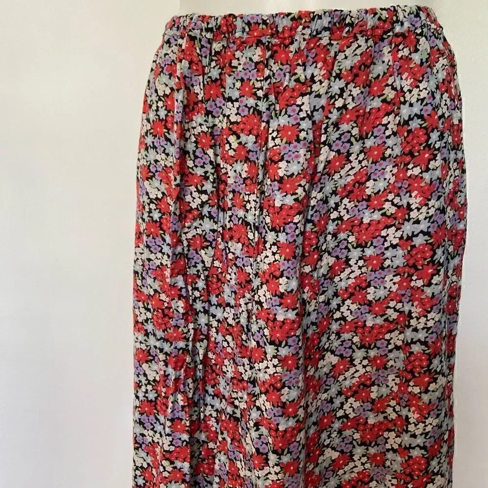 90s Mini floral Y2K Midi Skirt